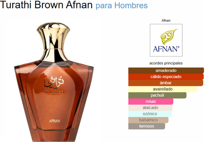 AFNAN TURATHI BROWN MEN 3.0 OZ.EDP SP